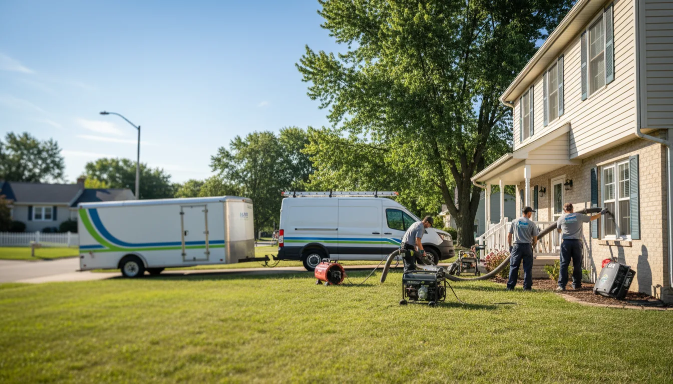 Flooded Basement Restoration And Cleanup With Repair in Mount Pleasant, IA near me
